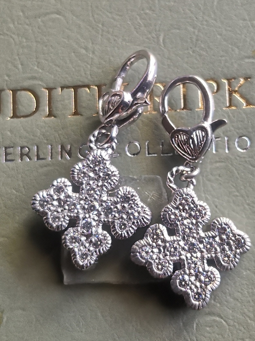 JUDITH RIPKA TWO ENHANCER PENDANT , EXCELLENT CONDITION FIRM PRICE